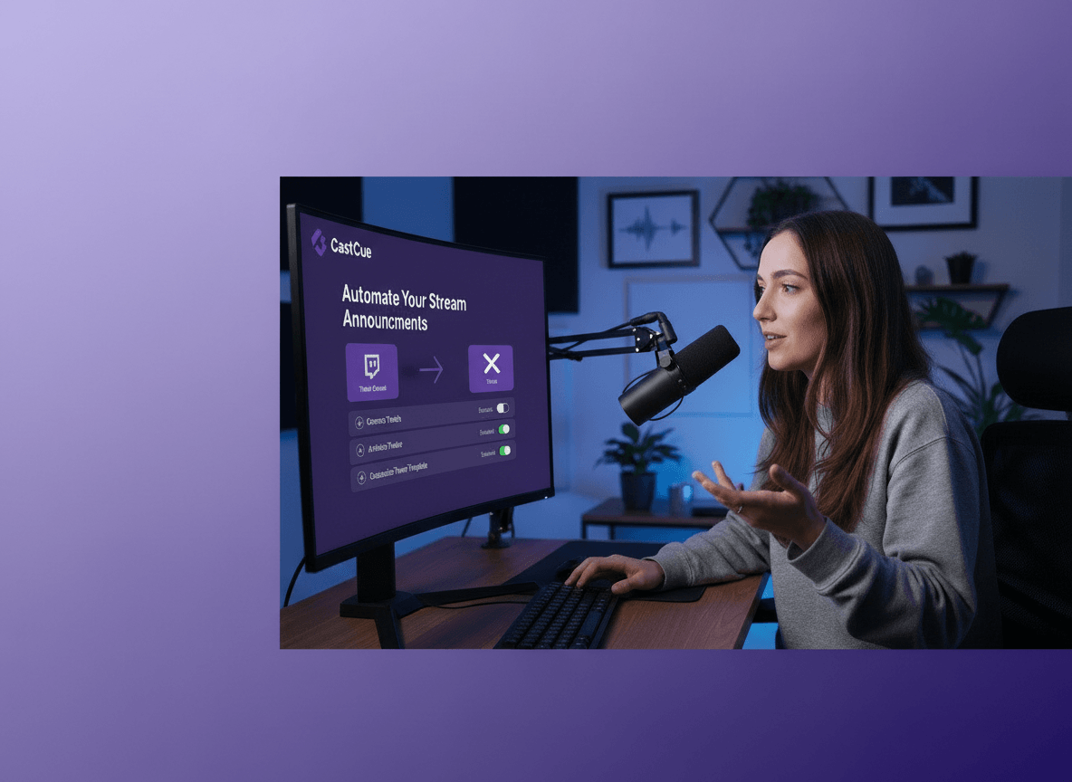 CastCue - 配信者がダッシュボードを使用している様子